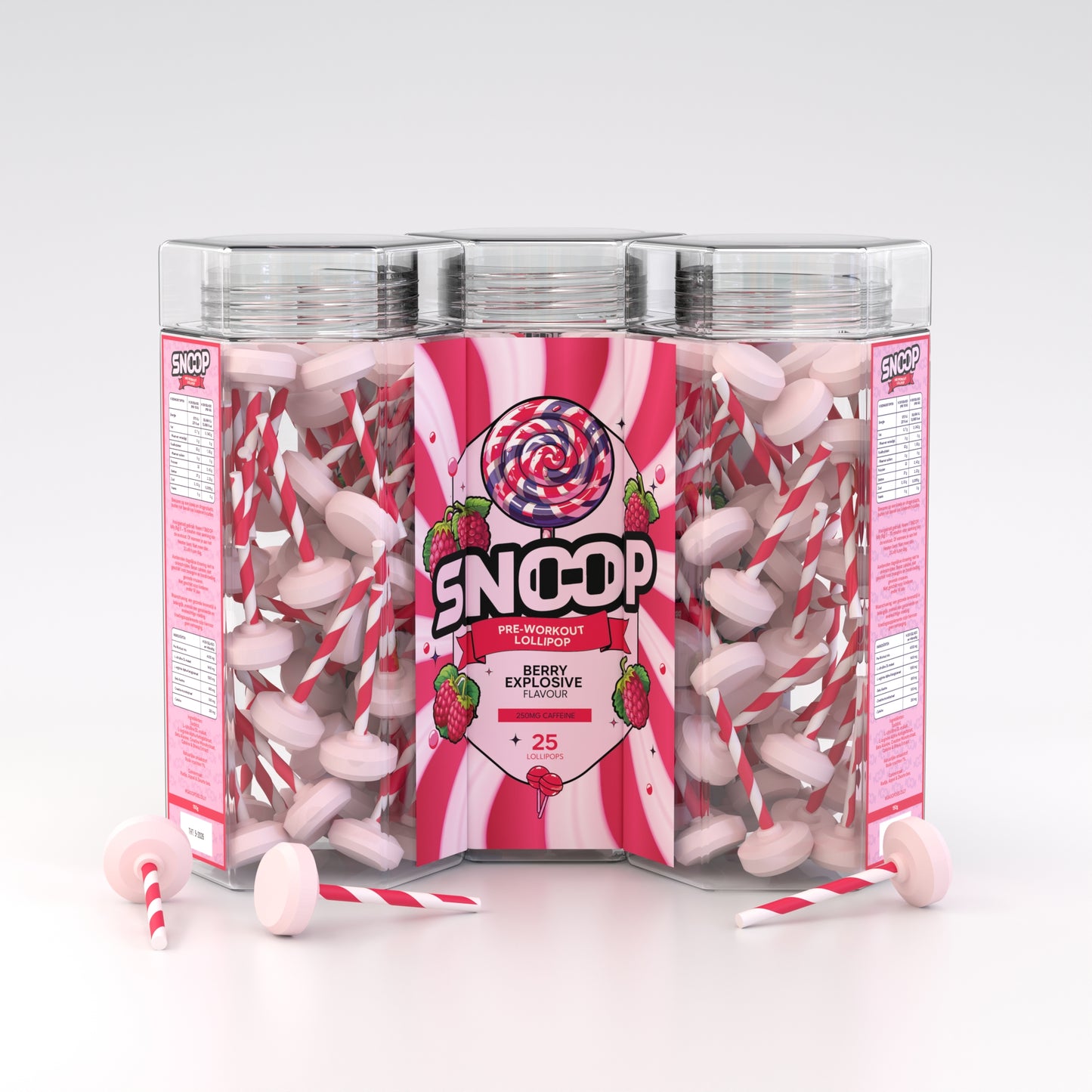 Pre-workout Lolly's, Berry Explosive 25stk